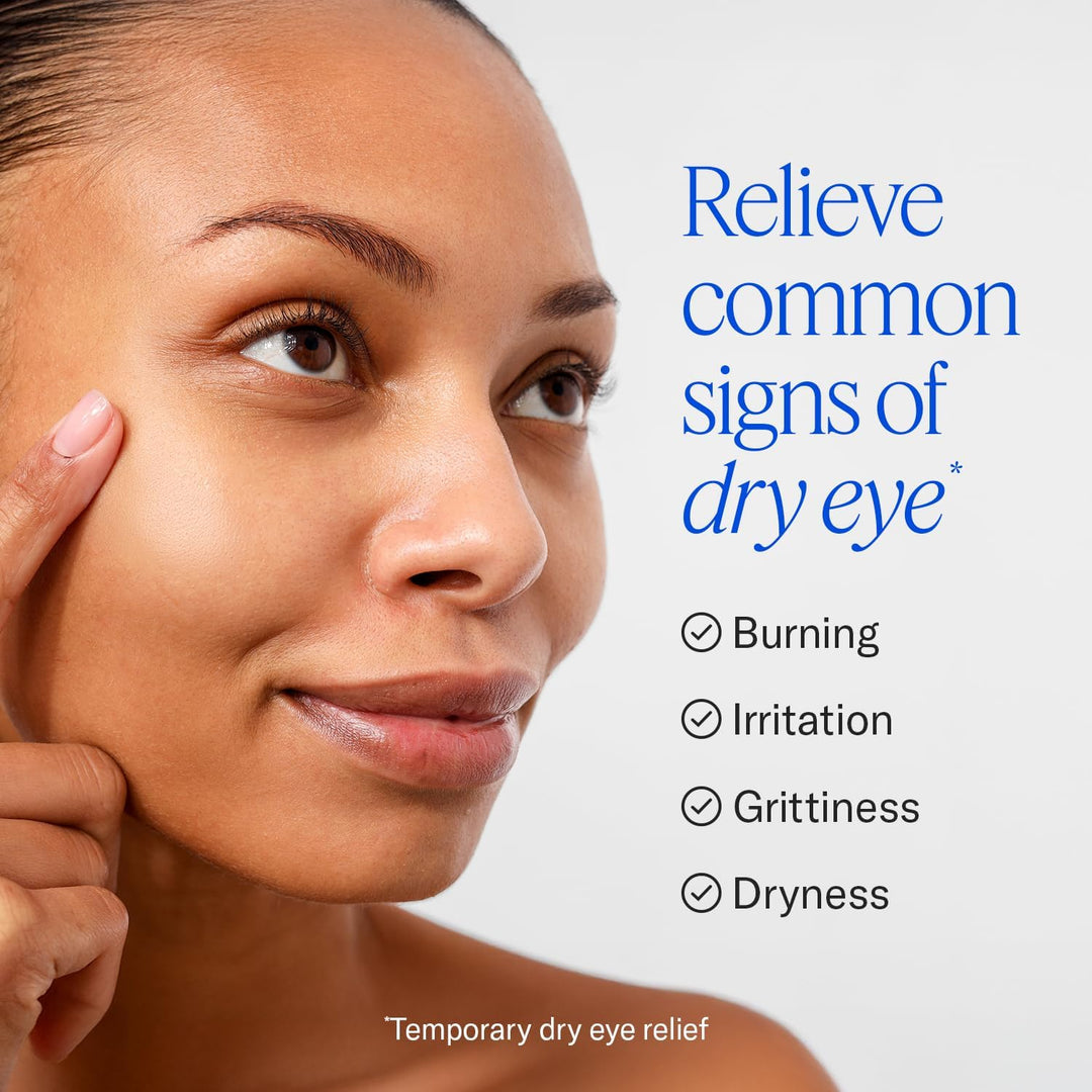 Common dry eye symptoms that Heyedrate Clinical lubricating eye drops are designed to temporarily relieve