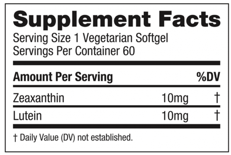 EyePromise ZEAXANTHIN + LUTEIN EyePromise ZEAXANTHIN + LUTEIN - 