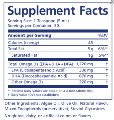 PRN Omega-V Benefits - Vegan, non-gmo, EPA and DHA Omega 3 PRN - 